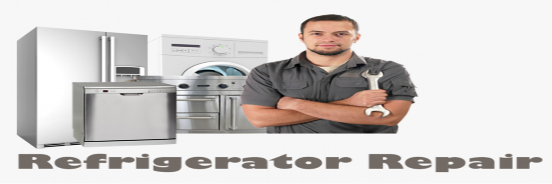 Refrigerator Repair services cartoon box